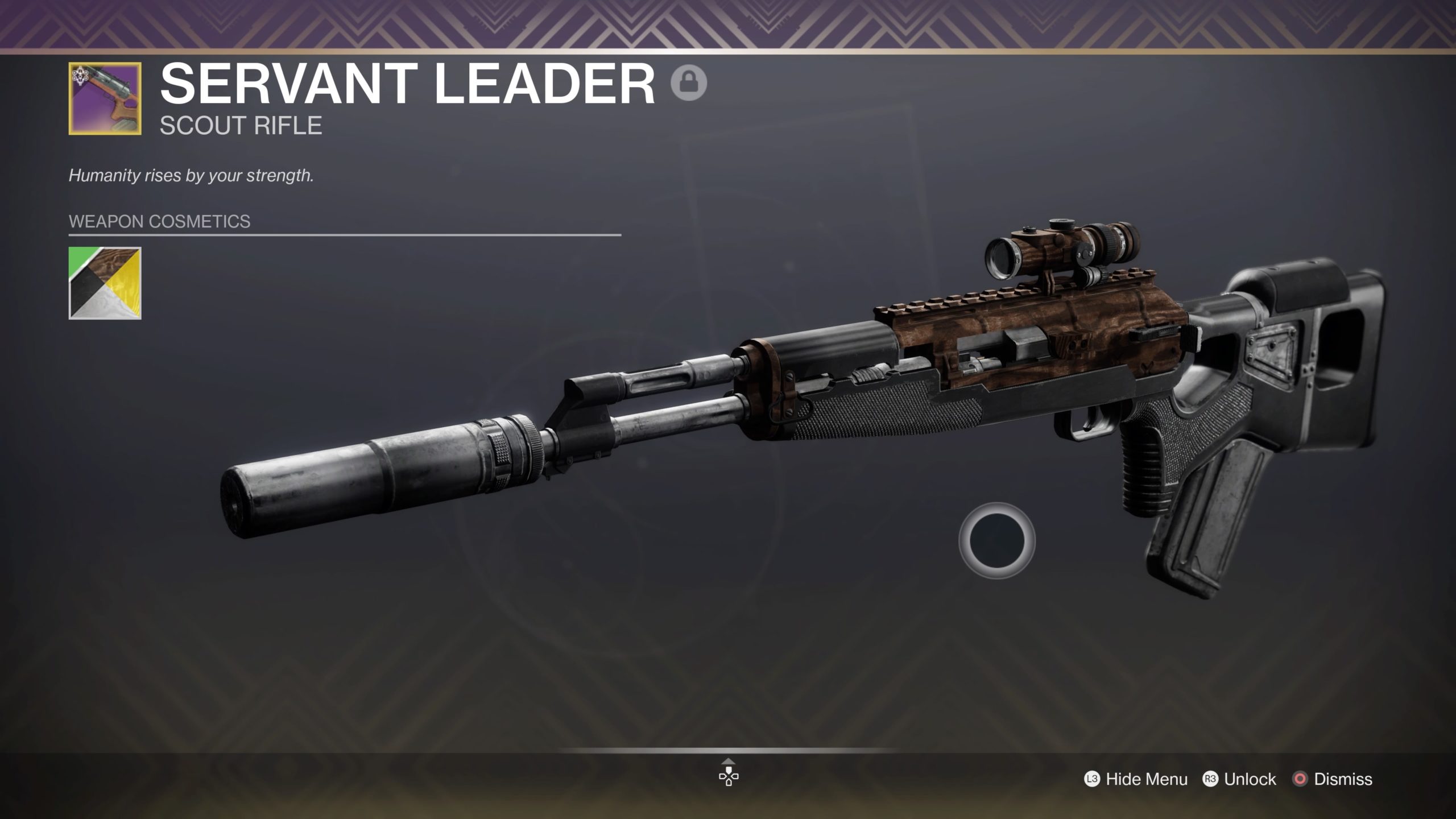 Servant Leader - Scout Rifle Destiny 2 Season Of The Lost Weapons