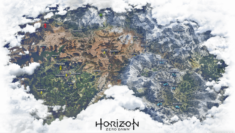 horizon zero dawn power cell locations map