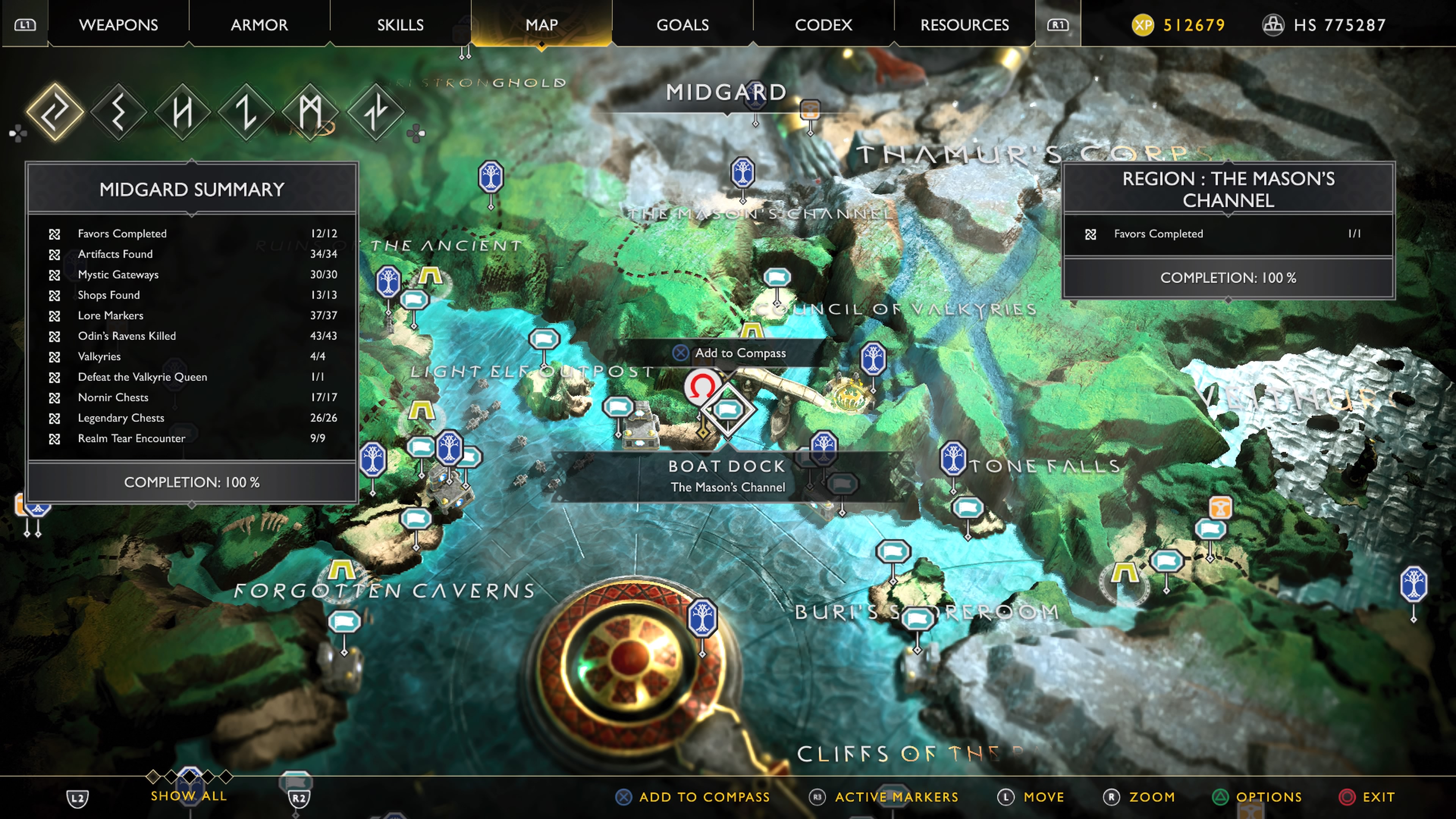 Island of Light God Of War Treasure Maps