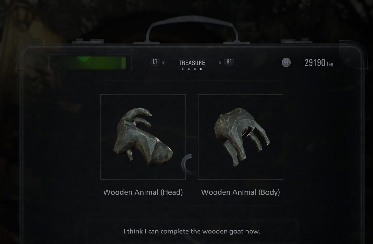 Resident Evil Village Wooden Animal Head