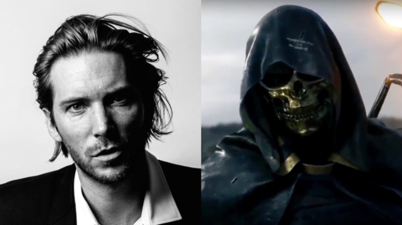 The trademark gold mask of Troy Baker in the Death Stranding