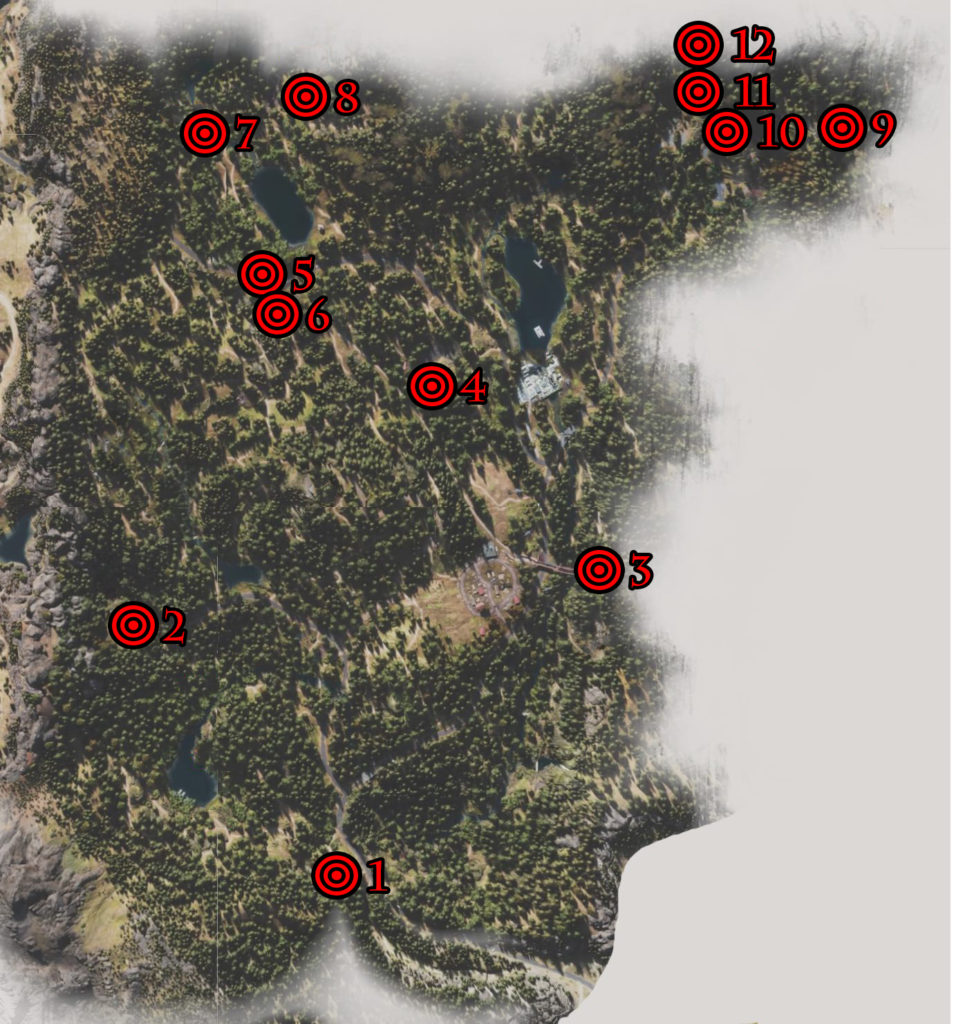 Days Gone Cascade Nero Intel Collectibles Locations Map