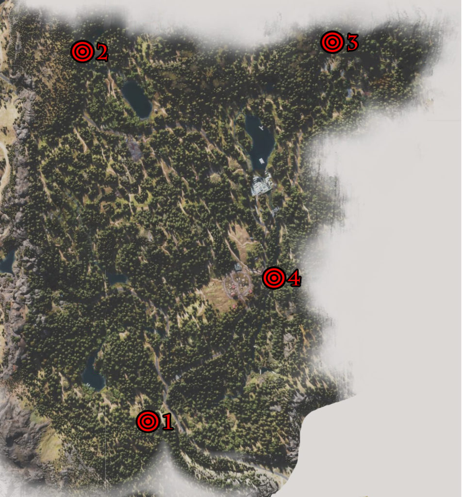 Days Gone Cascade Nero Research Sites Locations Map