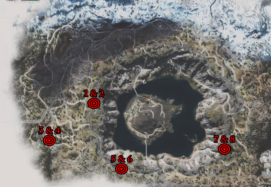 Days Gone Crater Lake Crier Infestation Locations Map