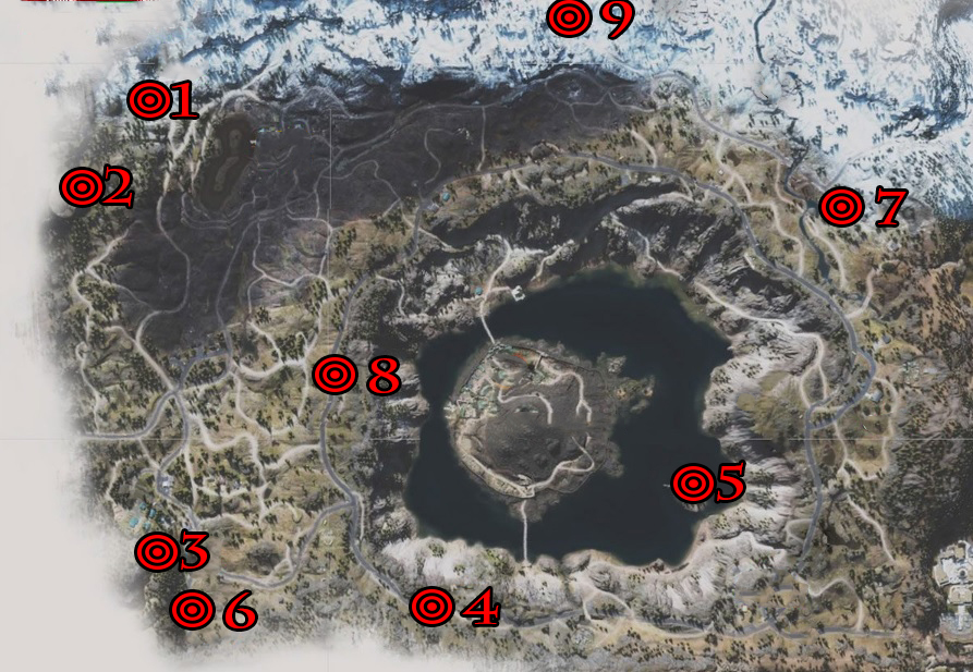 Days Gone Crater Lake Nero Intel Collectibles Locations Map
