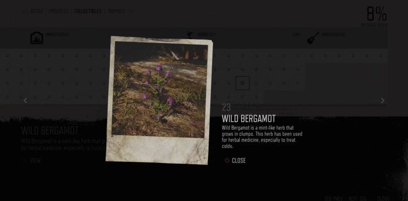 Days Gone Wild Bergamot Herbology Collectible Location Guide