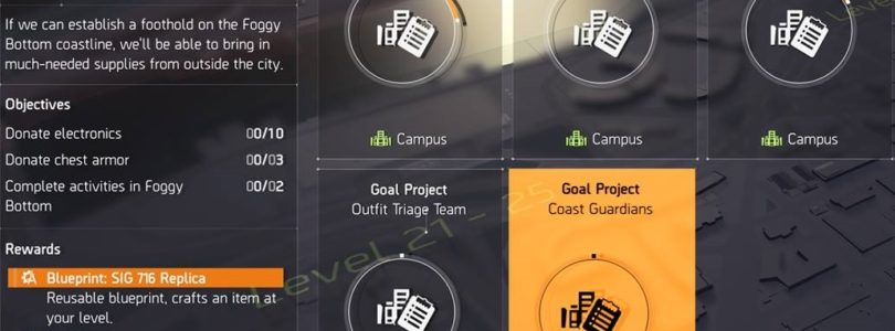 Division 2 Coast Guardians Project Guide