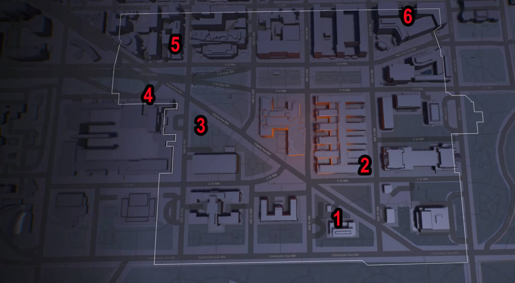 Division 2 Constitution Hall SHD Tech Caches Locations Map