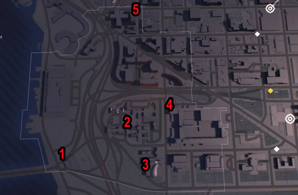 Division 2 Foggy Bottom SHD Tech Caches Locations Map