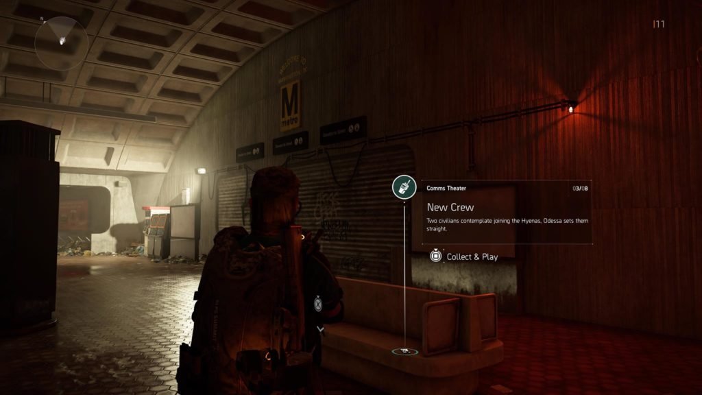 Division 2 New Crew Theater Comm Collectible Location