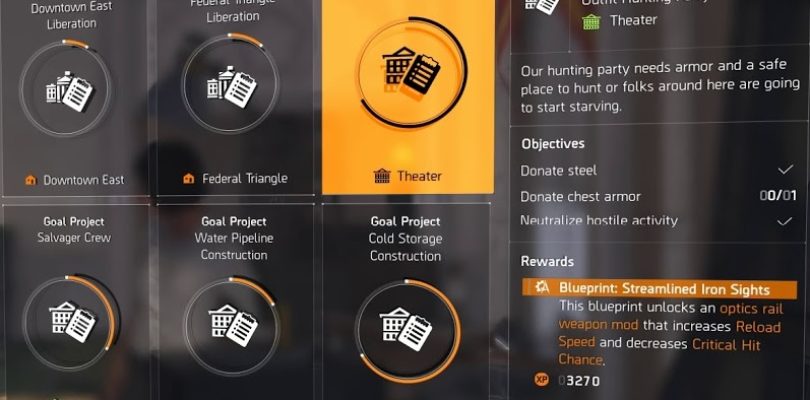 Division 2 Outfit Hunting Party Project Guide