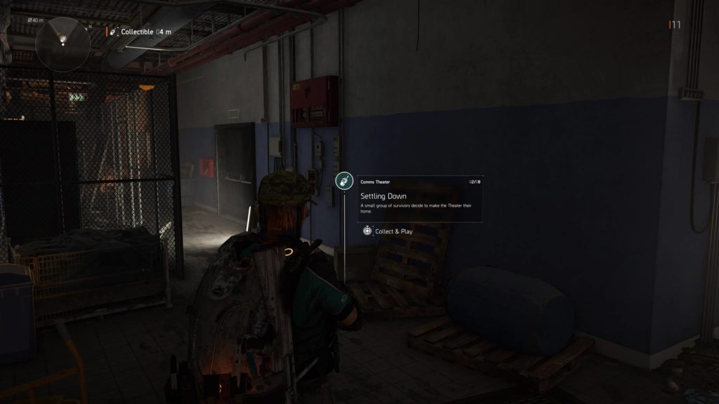 Division 2 Settling Down Theater Comm Collectible Location