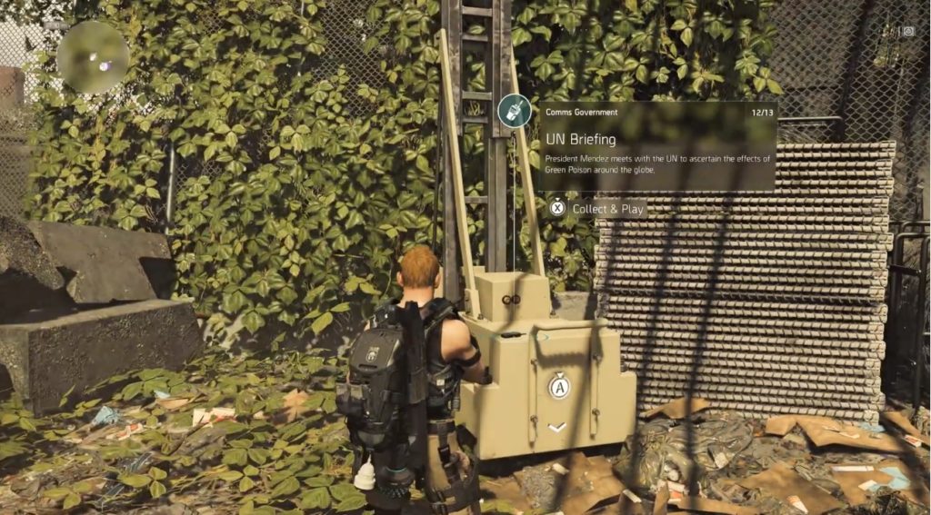Division 2 UN Briefing Government Comm Collectible Location