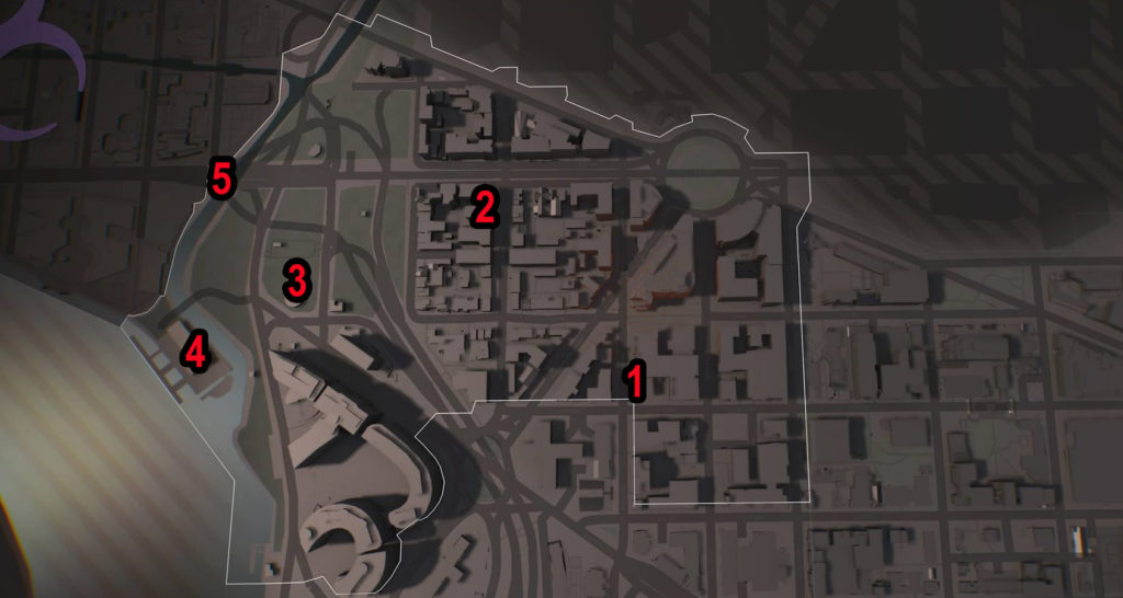 Division 2 West End SHD Tech Caches Locations Map