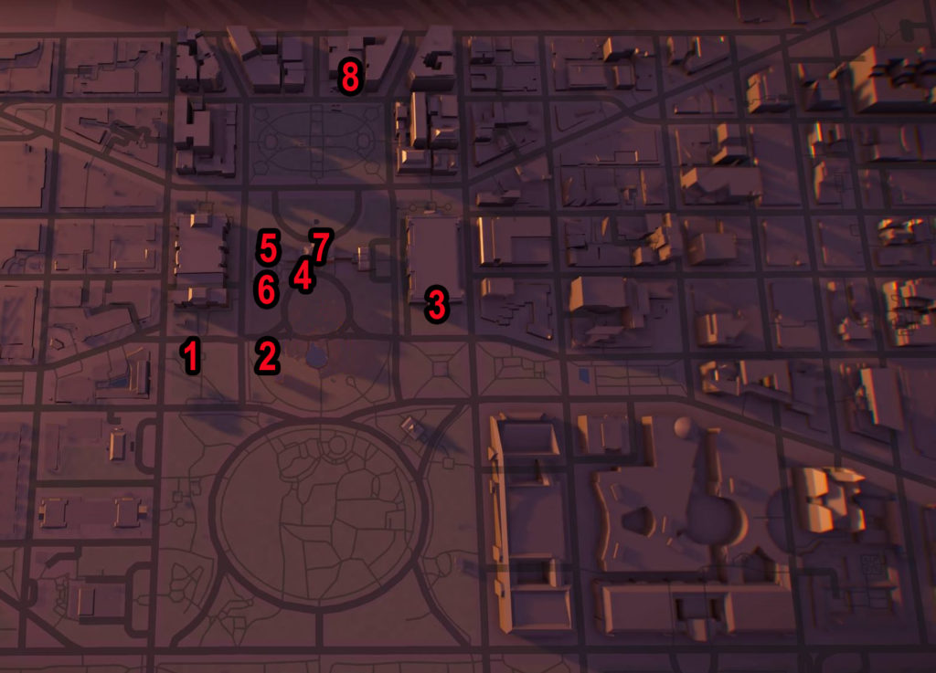 Division 2 White House Government Comms Locations Map