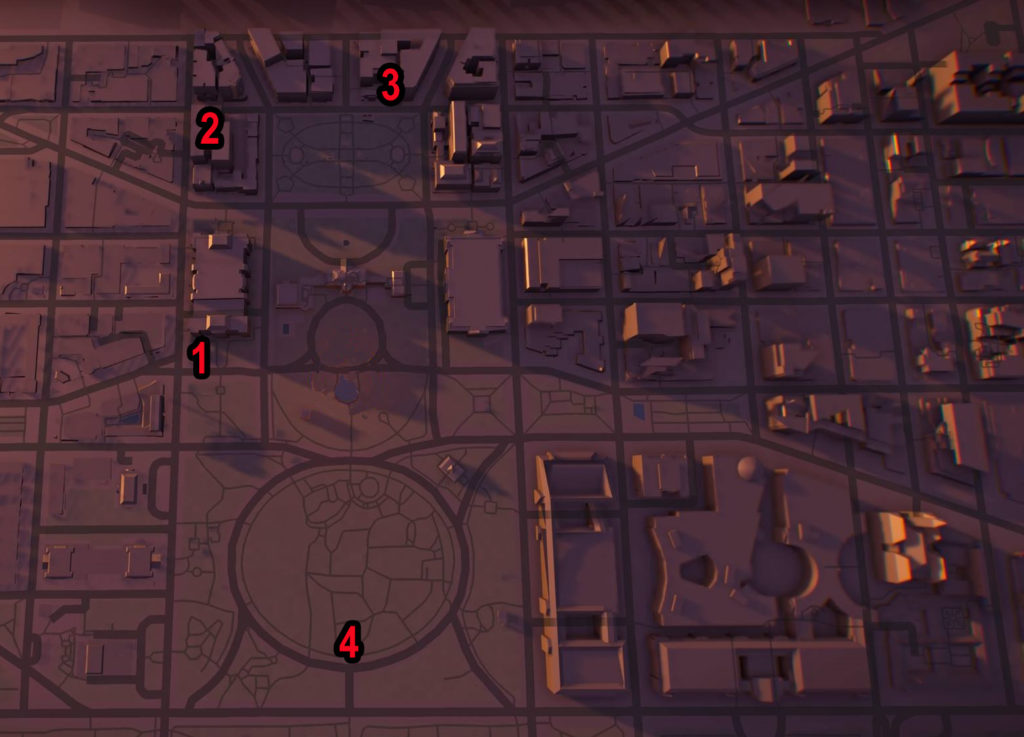 Division 2 White House SHD Tech Caches Locations Map