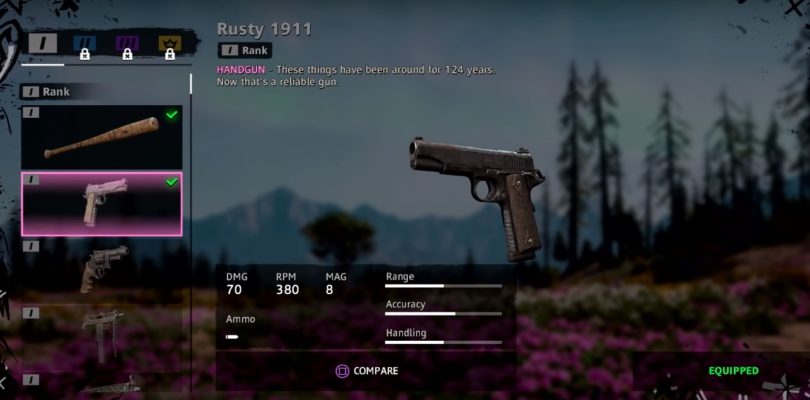 Far Cry New Dawn Rusty 1911 Weapon Location