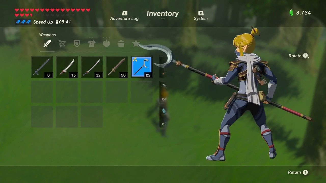 The Legend Of Zelda: Breath of the Wild - Sheikah Weapons