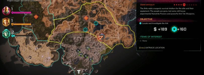 RAGE 2 Canyon Cove Ark Location Map