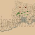 RDR2 High Stakes Treasure Hunt Locations Map
