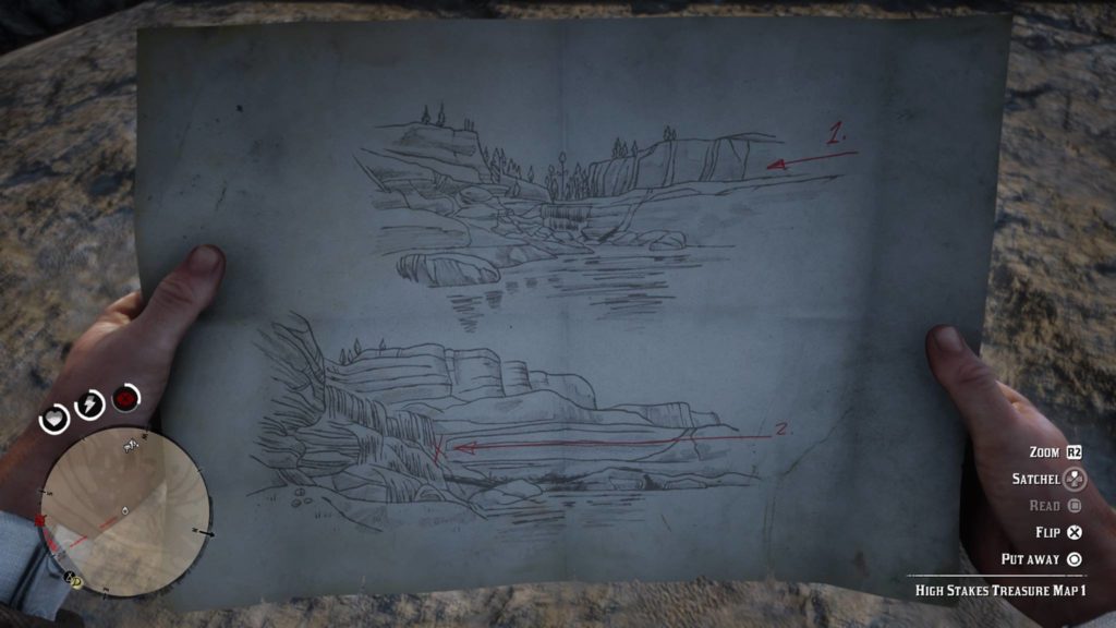 Red Dead Redemption 2 High Stakes Treasure Map 1