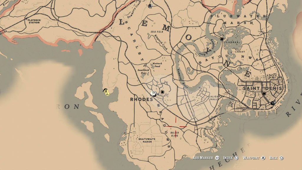 Red Dead Redemption 2 Iniquities of History Stranger Mission location