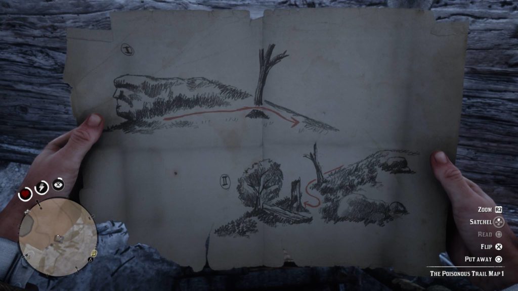 Red Dead Redemption 2 Poisonous Trail Treasure Map 1
